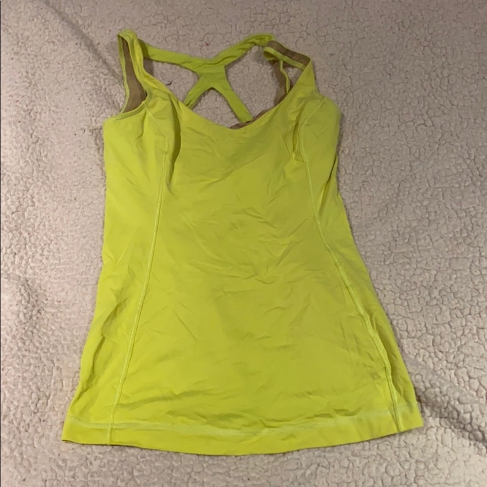 Neon Yellow Lululemon Top